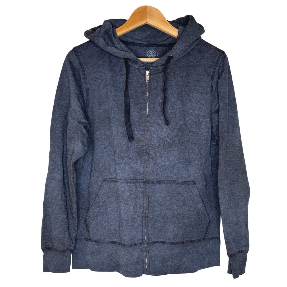 The Mountain Anne Stokes Collection Snowy Owl Graphic Zip Up Hoodie Women's Sz S